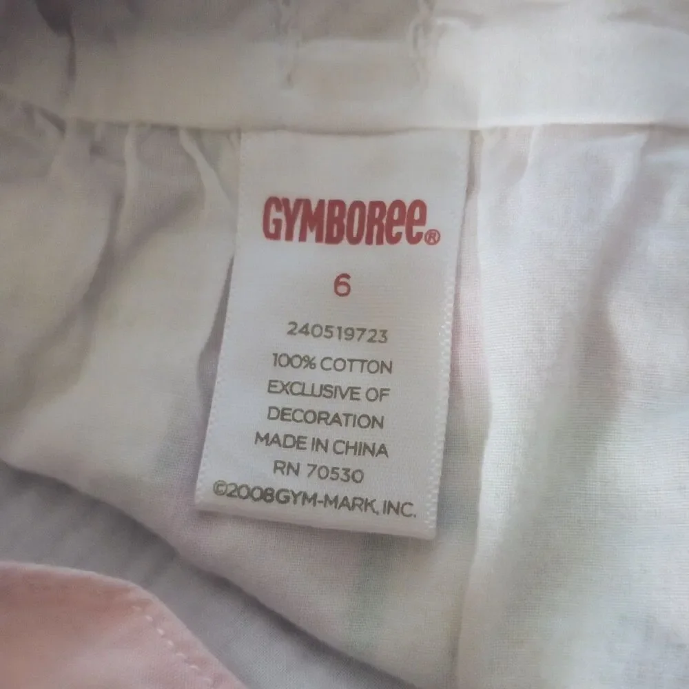 Gymboree Pink Patchwork Layered Tank Top Sz 6 Girls